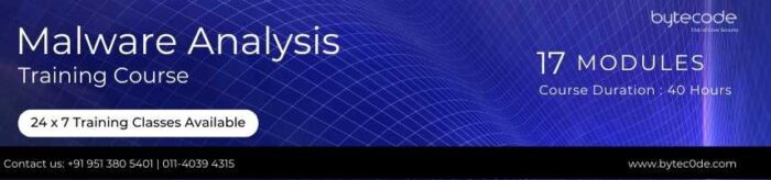 Learn Best Malware Analysis Course with Certification in Delhi - Bytecode